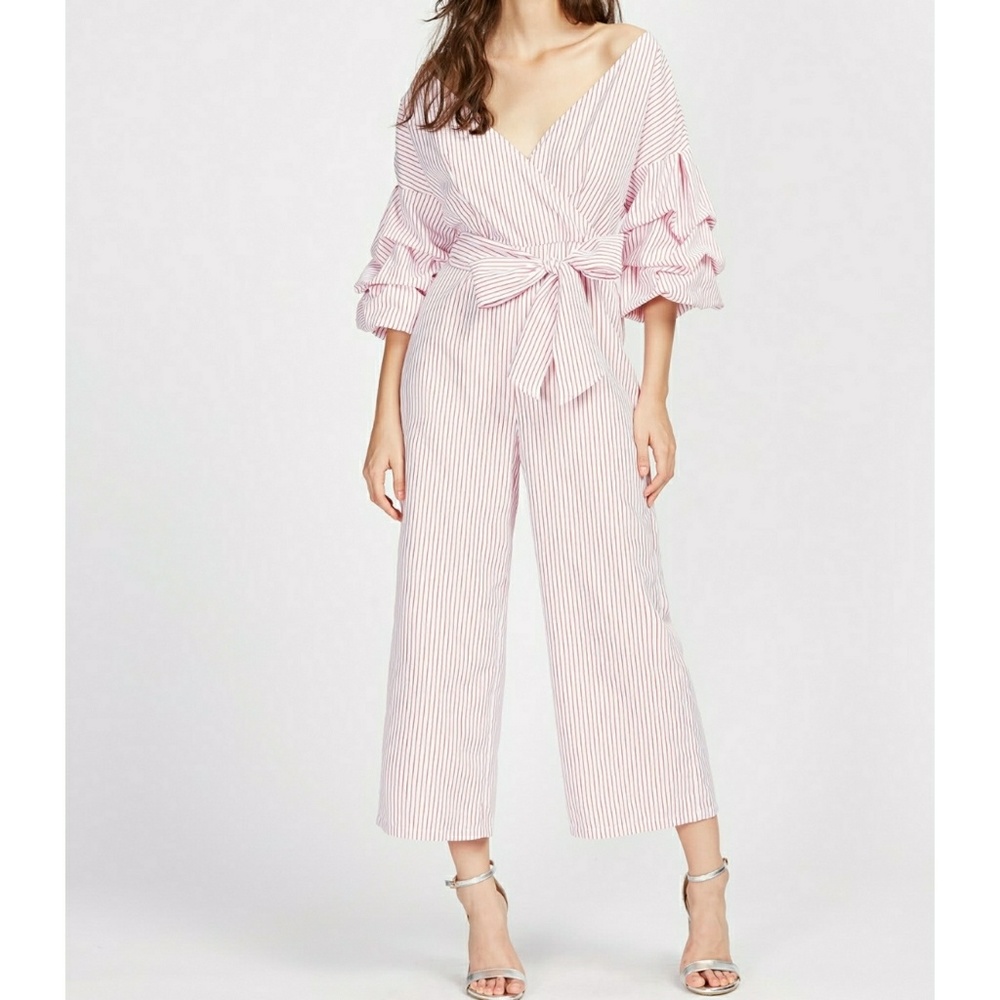 🌿VIVA | Gathered Sleeve Jumpsuit - Picture 2 of 4